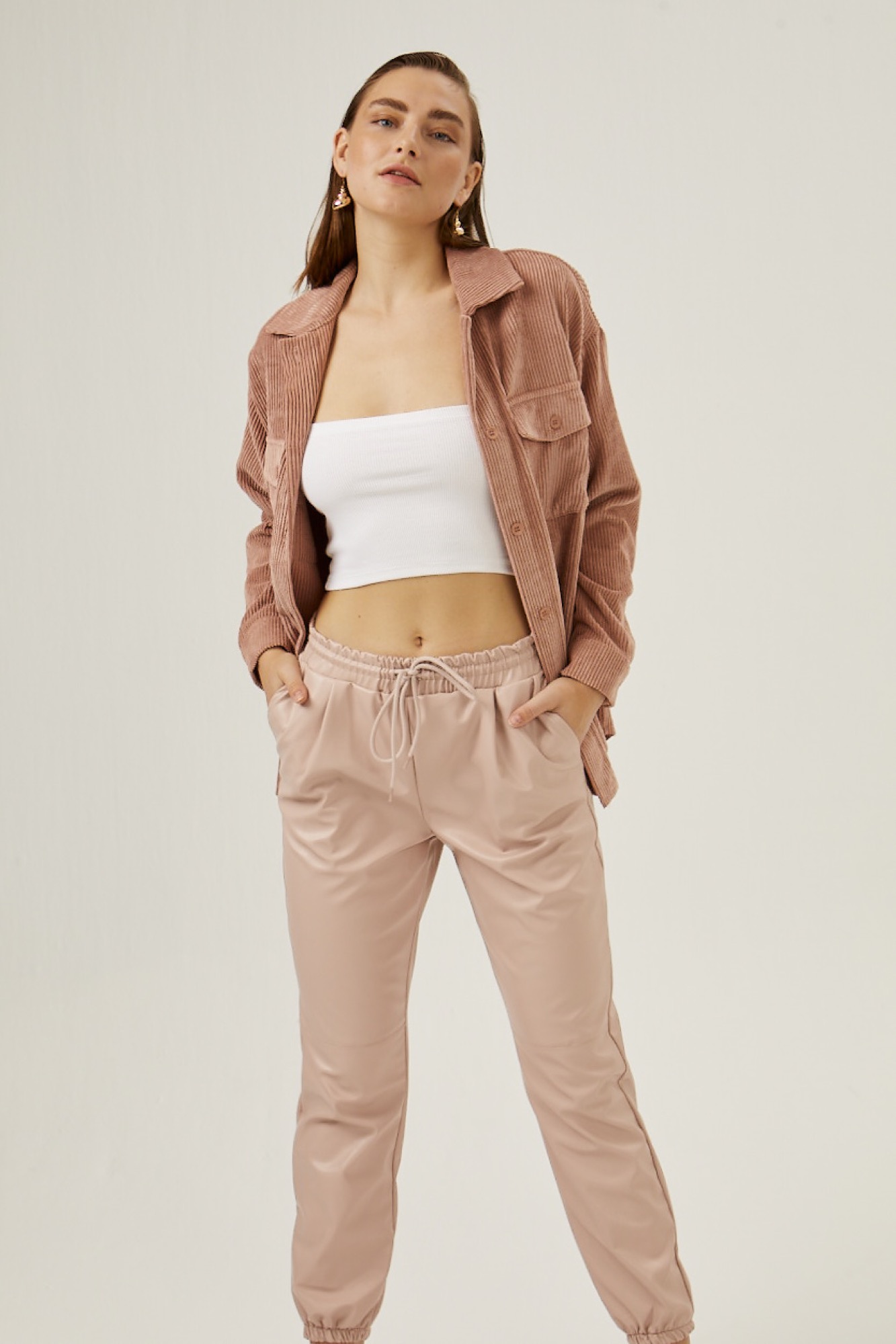 Deri Jogger Pantolon