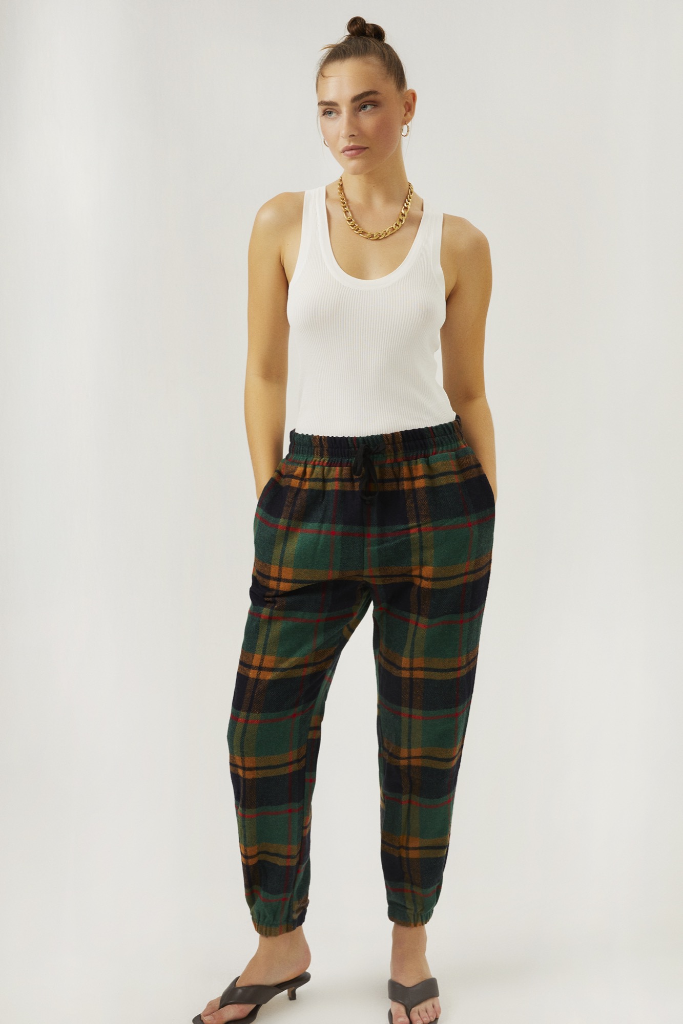 Ekose Jogger Pantolon