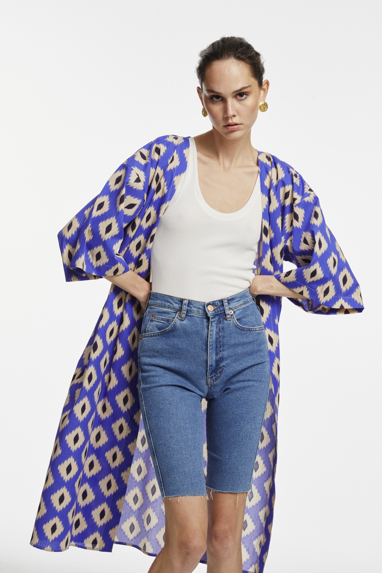 Desenli Kimono