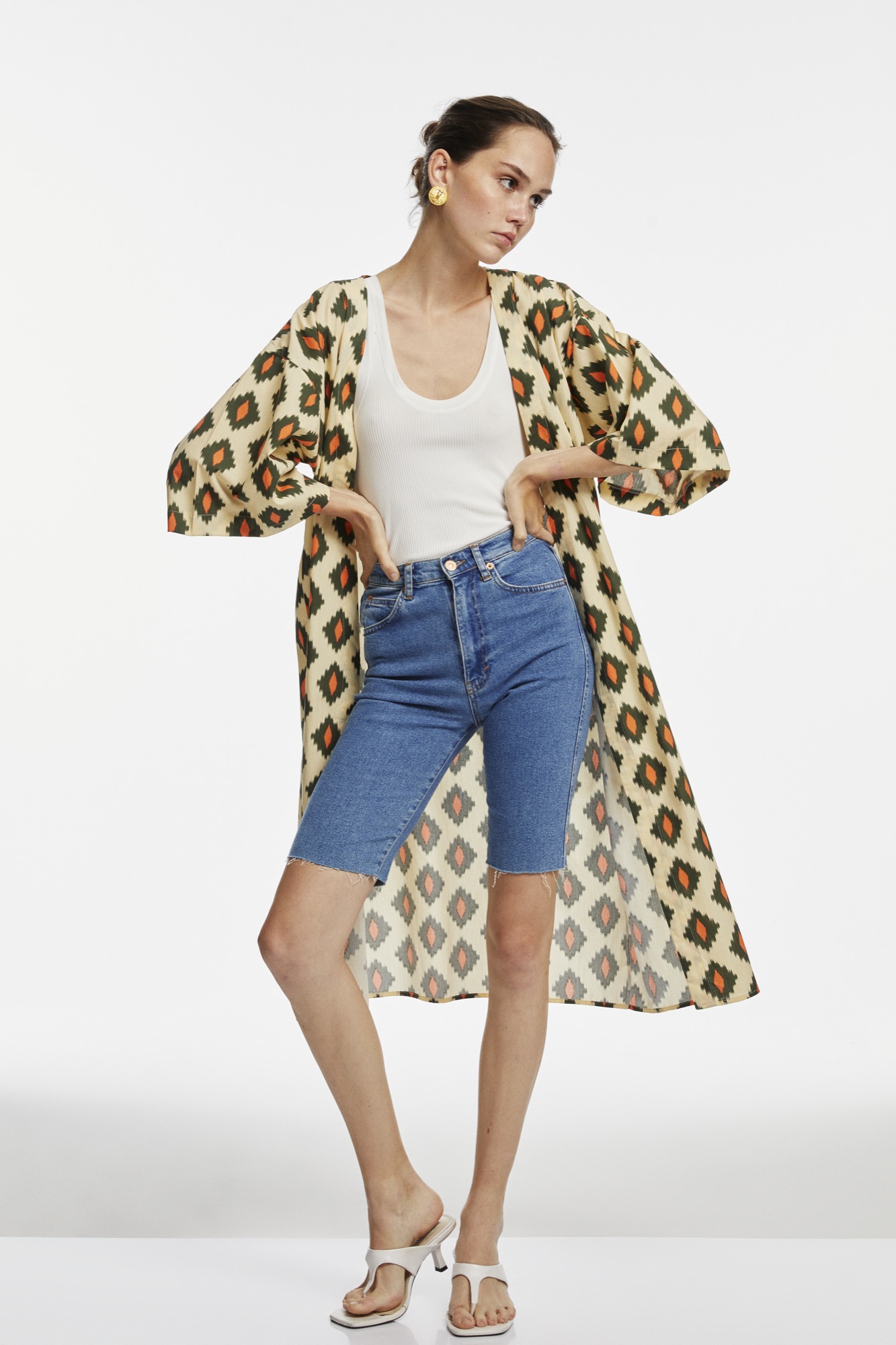 Desenli Kimono