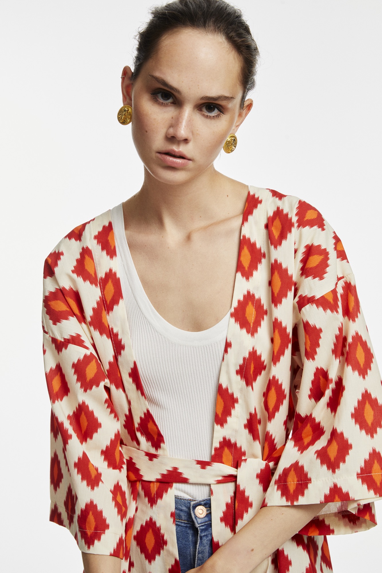 Desenli Kimono