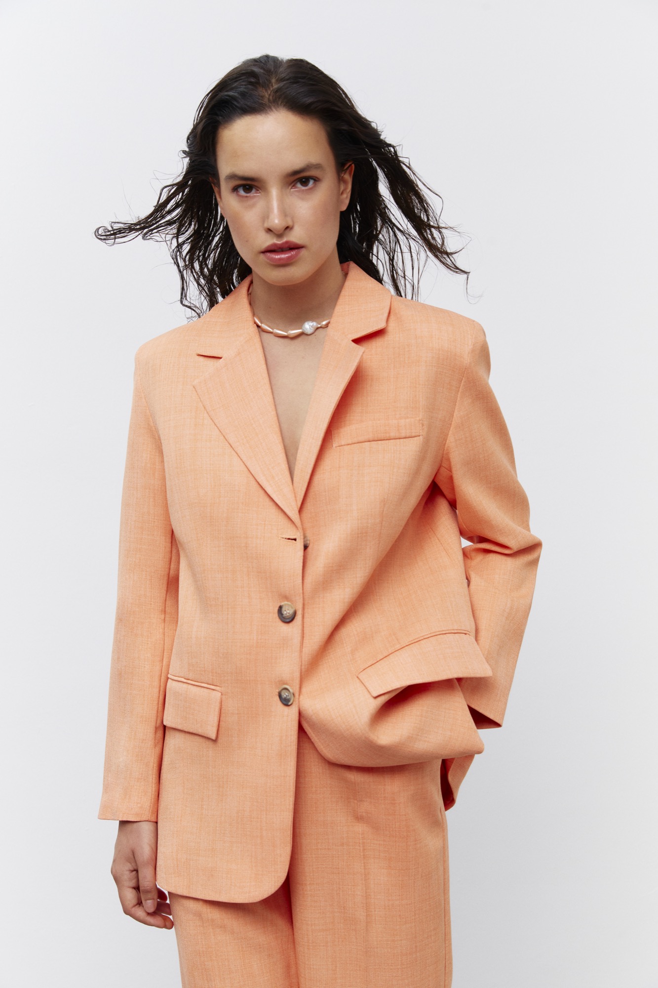 Maskülen Blazer Ceket Ve  Maskülen Palazzo Pantolon