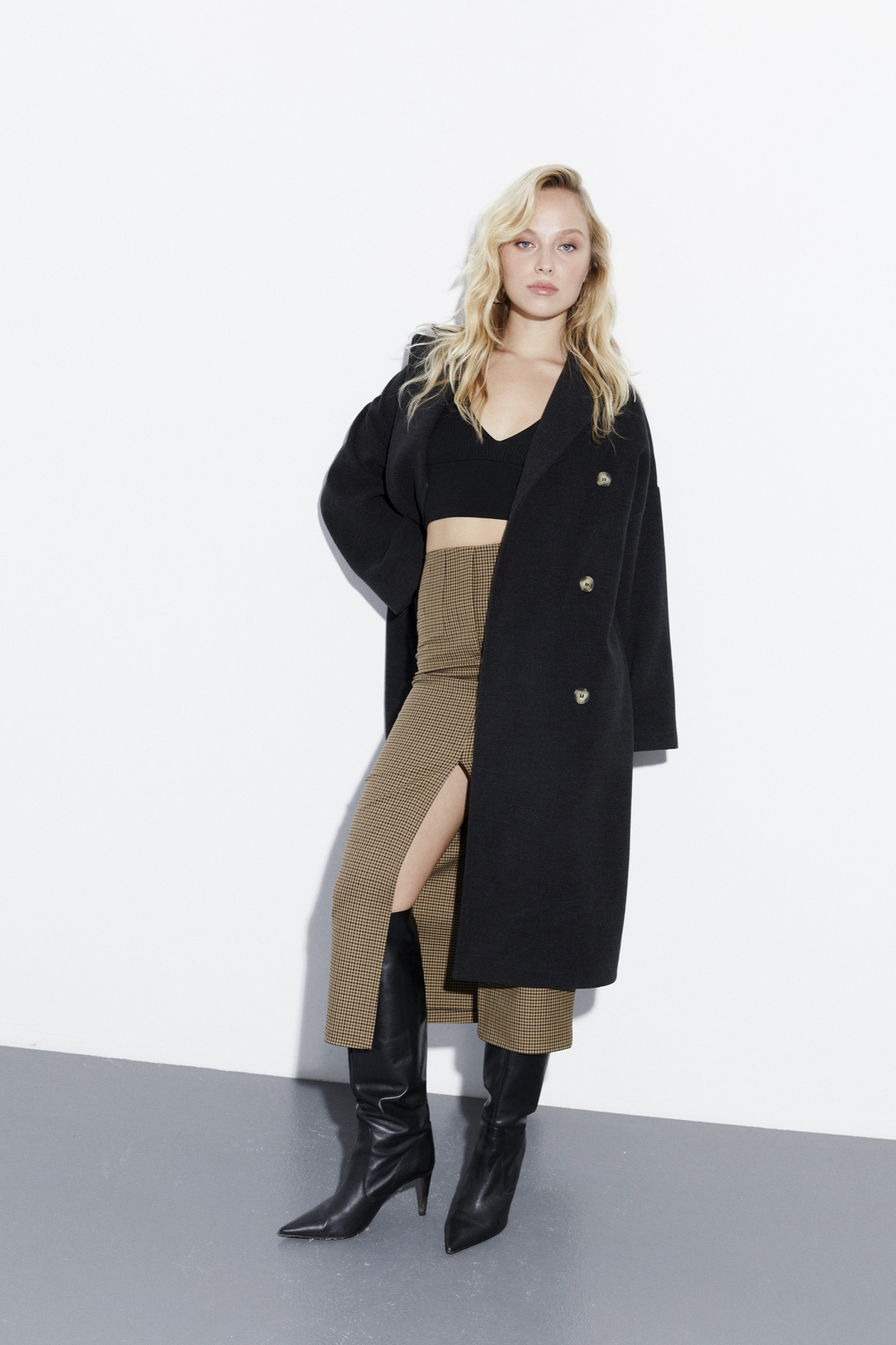Oversize Kaşe Kaban