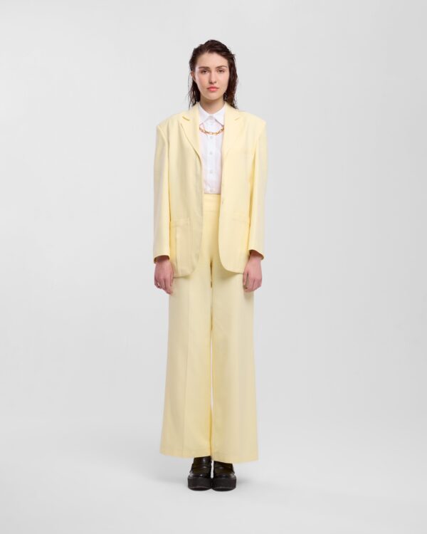 OVERSIZE KETEN CEKET-KAPAK CEP DETAYLI KETEN PANTOLON