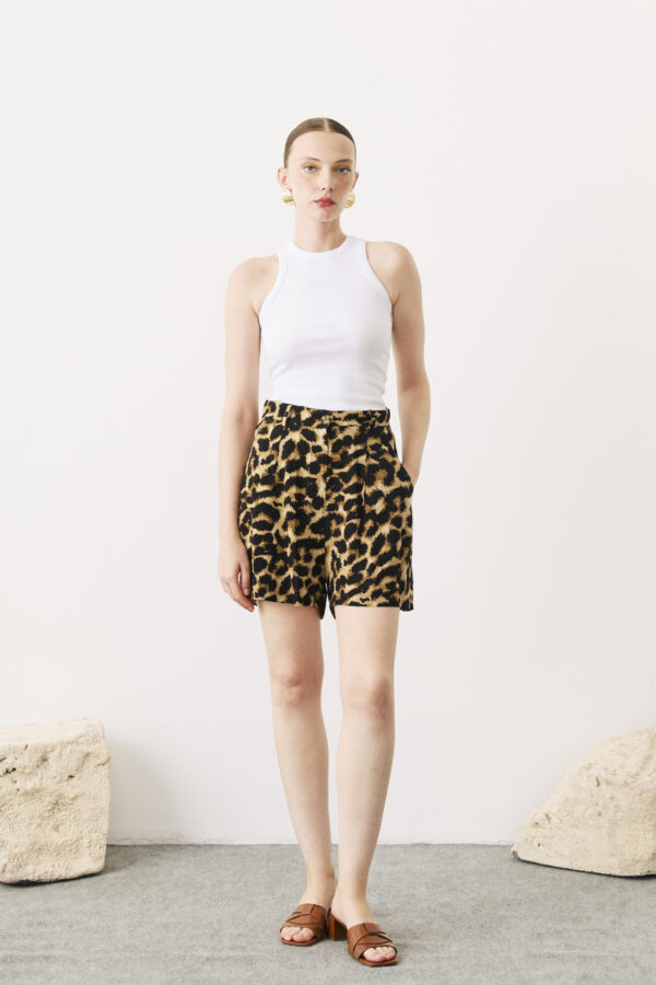 LEOPAR DESENLİ ŞORT