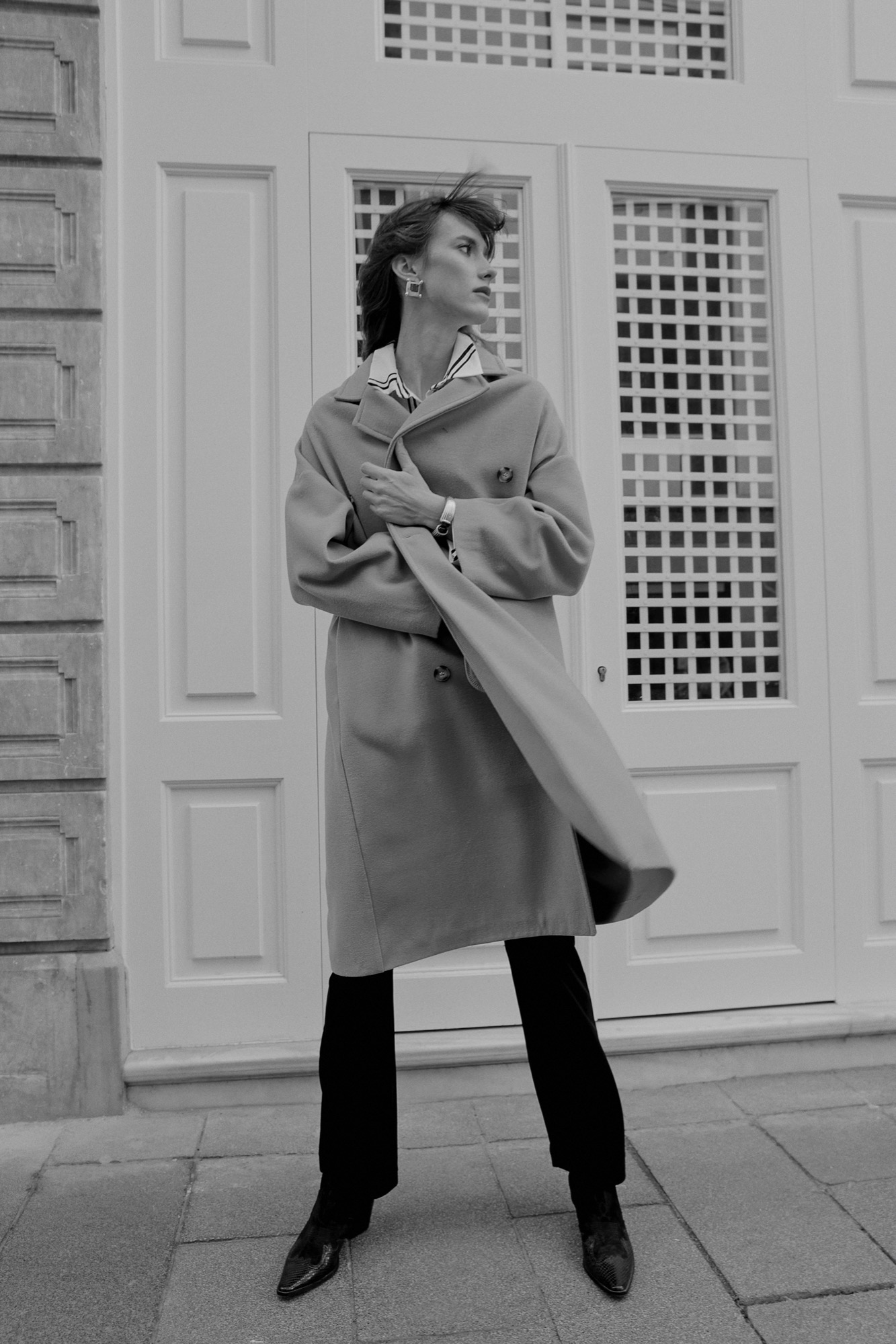 Oversize Kaşe Kaban