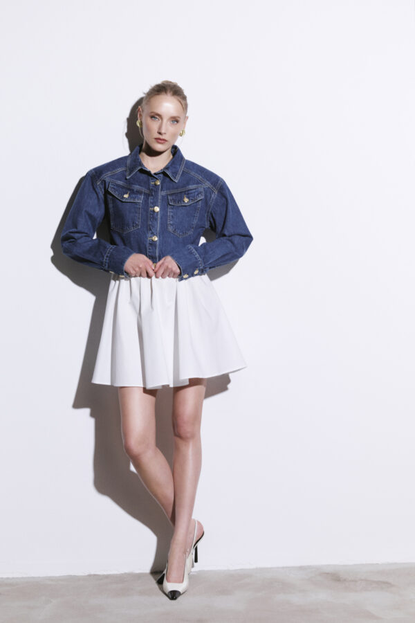 Vatkalı Denim Ceket