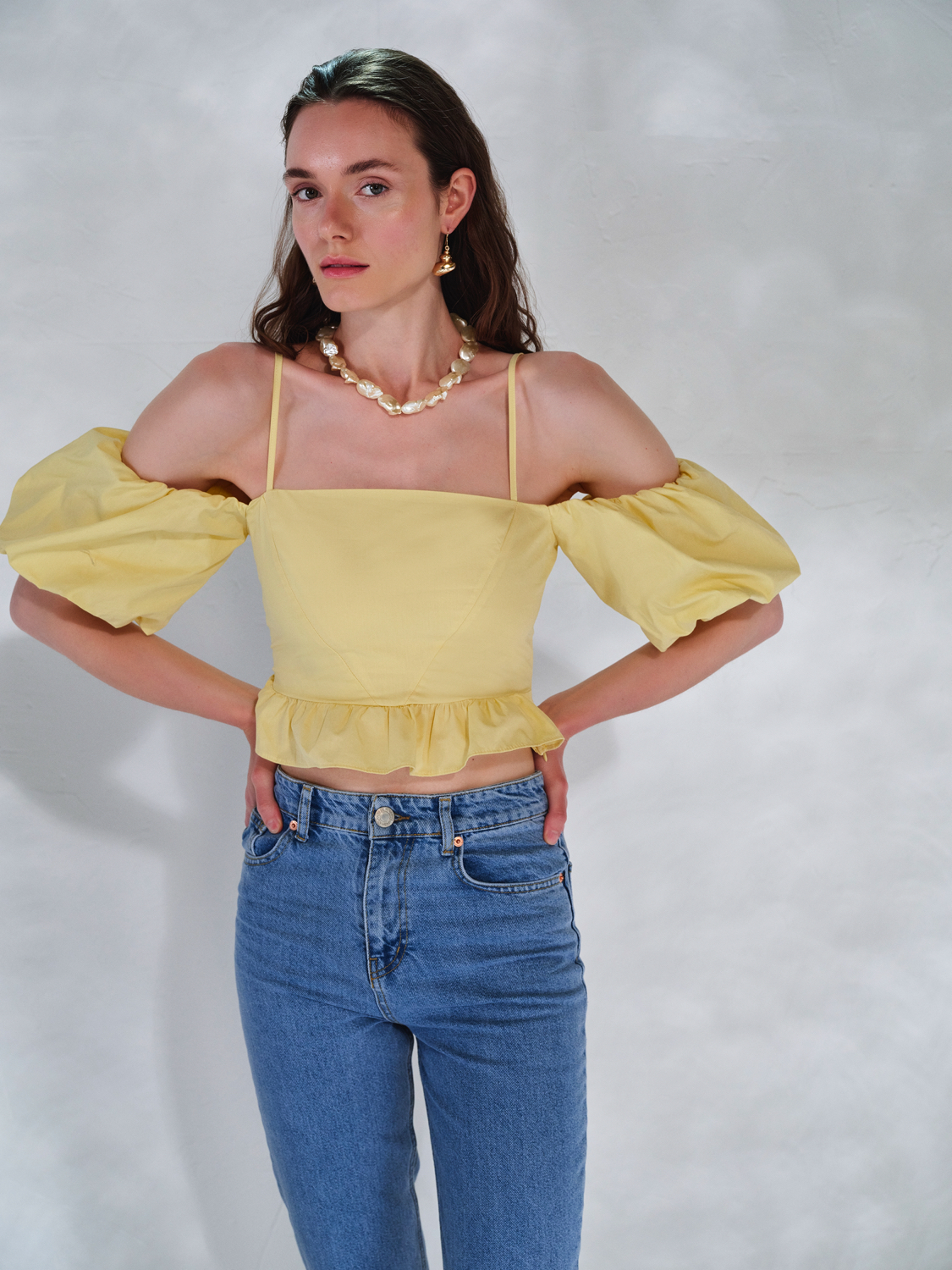 Poplin Crop Top