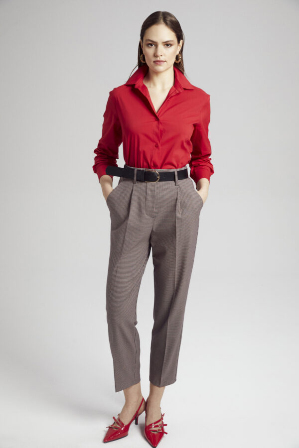 Kemerli Carrot Fit Pantolon